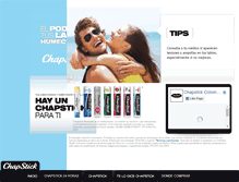 Tablet Screenshot of chapstick.com.co