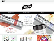 Tablet Screenshot of chapstick.com.au